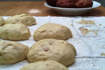 Homemade donuts.