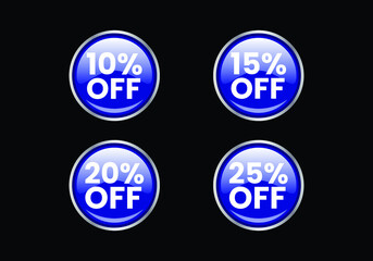 Sale and discount labels. Price off tag icon. special offer