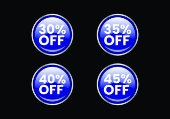 Sale and discount labels. Price off tag icon. special offer