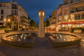 Promenade in Binz zur Blauen Stund