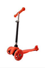 Scooter isolated on white background. Children's scooter isolated on white background © spyrakot