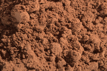 ground cocoa powder for background