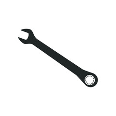 wrench design vector isolated white