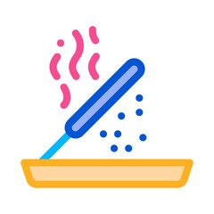 aromatic stick icon vector. aromatic stick sign. color symbol illustration