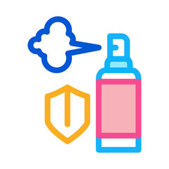 aroma spray bottle icon vector. aroma spray bottle sign. color symbol illustration