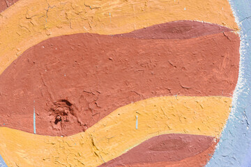 Old painted concrete