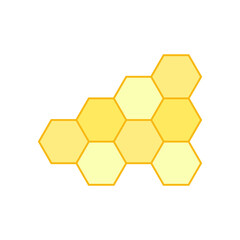Vector illustration of honeycomb.