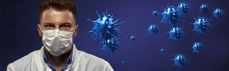 Young doctor against new Coronavirus 2019-nCoV