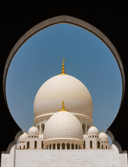 Sheikh Zayed Mosque in Abu Dhabi External view