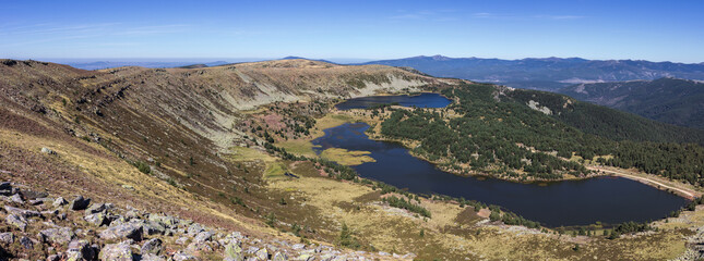 Fototapeta premium Neila lagoons and surrounding area in Burgos (Spain)