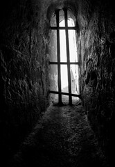 Old window from the castle of Segovia, Alcazar in Spain