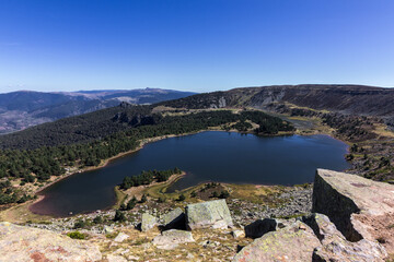 Neila lagoons and surrounding area in Burgos (Spain)