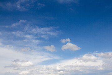 Naklejka na ściany i meble The vast blue sky and sky clouds