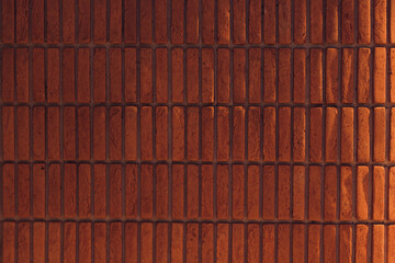 Brick Wall if orange texture in sunset