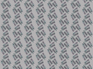 Floral print watercolor pattern. Leaves on a gray background. For textile, scrap booking, wrapping gift paper