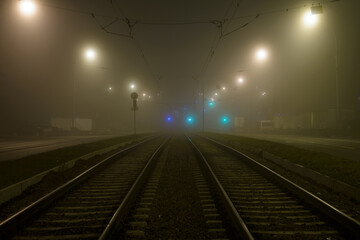 oggy night road, long exposure