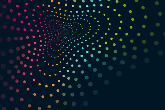 Music pattern background, vector. Abstract modern music background for fest flyer, wallpaper, backdrop and surface. Creative colorful dots pattern. Abstract design concept. Vector illustration