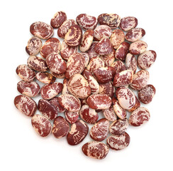 Pinto beans isolated on  white background