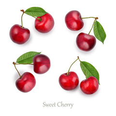 Set of cherry berries