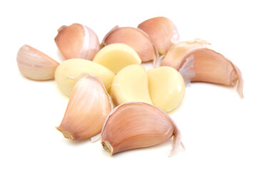 Garlic isolated on white