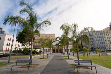 Obraz premium Empty Square in Rio de Janeiro Downtown