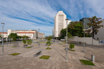 Empty Square in Rio de Janeiro Downtown