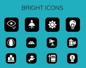 bright icon set