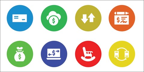 Fototapeta premium funds icon set