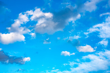 Blue sky with white clouds