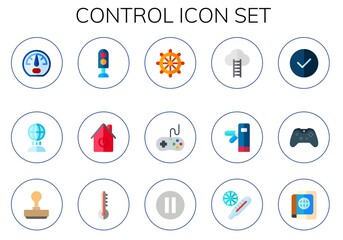 Modern Simple Set of control Vector flat Icons