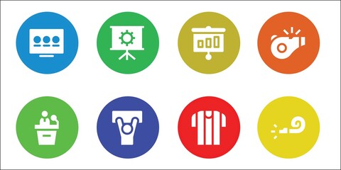 trainer icon set
