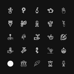 Editable 25 flora icons for web and mobile
