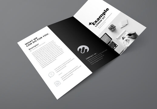 Creative Minimal Trifold Brochure Layout