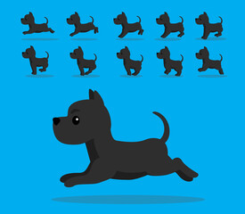 Animal Animation Sequence Dog Great Dane Cartoon Vector