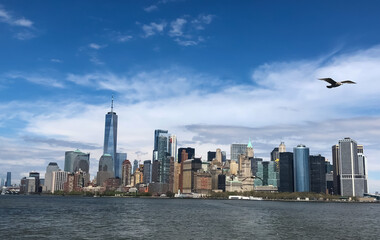 Fototapeta na wymiar New york city skyline