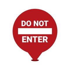 Do not enter sign