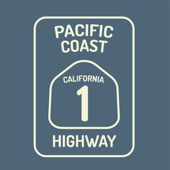 California highway route sign