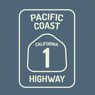 California Highway Route Sign