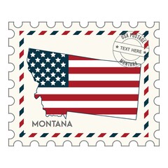 Obraz premium Montanapostagestamp