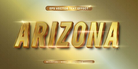 Editable text effect - Gold text style concept