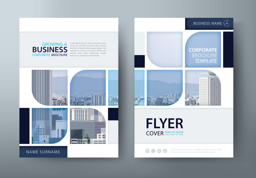 Annual report brochure flyer design, Leaflet presentation, book cover templates. Layout in a4 size.