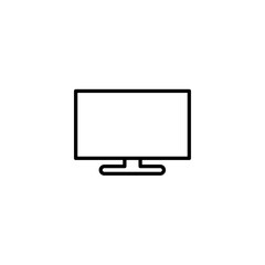 Monitor line icon vector