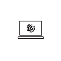 Monitor icon vector