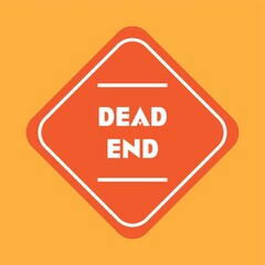 Dead end road sign