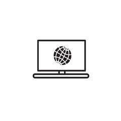 Monitor icon vector