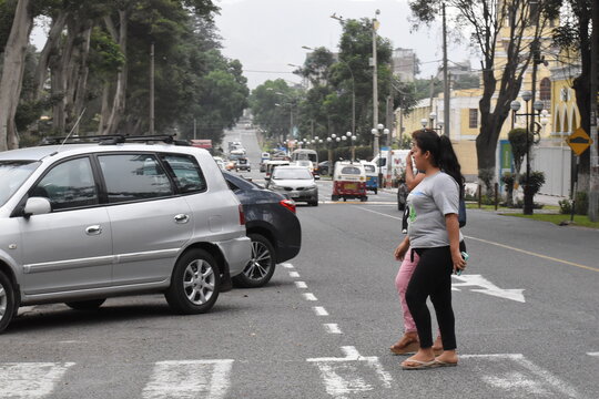 street next to Plaza de Chosica - Lima - Per&uacute;