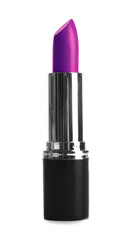 Bright lipstick on white background. Professional makeup product