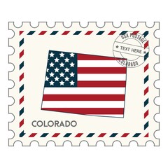 Obraz premium Coloradopostagestamp