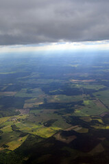 Fototapeta premium Tallinn. View from the airliner 