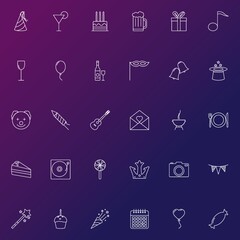 Set of party icons